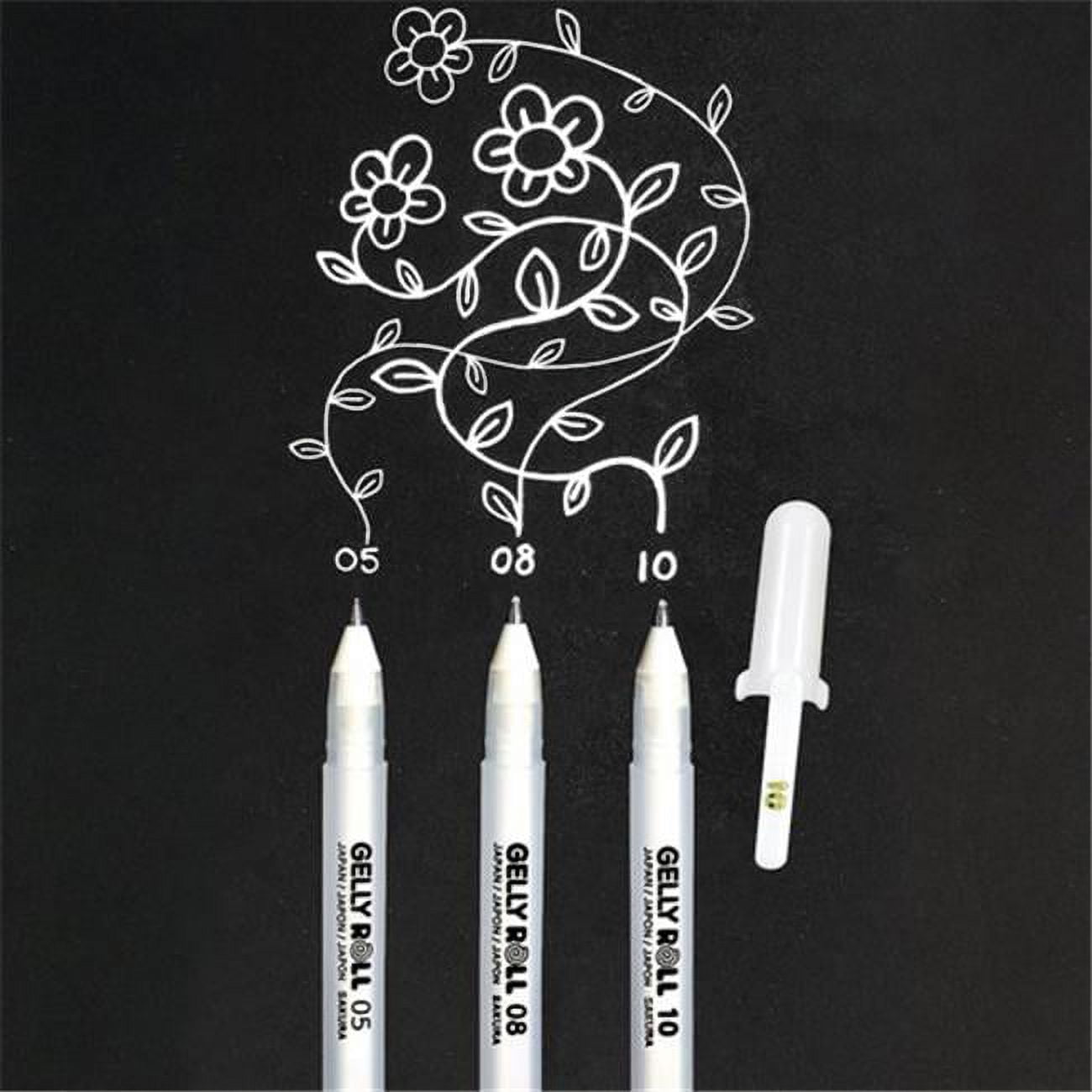 Sakura Gelly Roll Fine Point Pen Open Stock-White