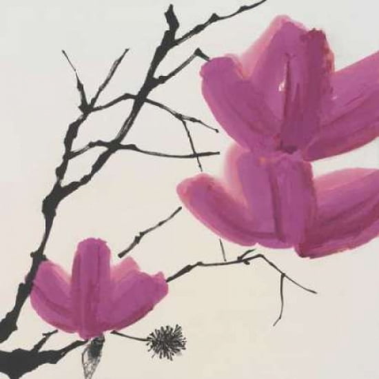 Sakura II Canvas Art - Llc Urban Pearl Collection (24 x 24)