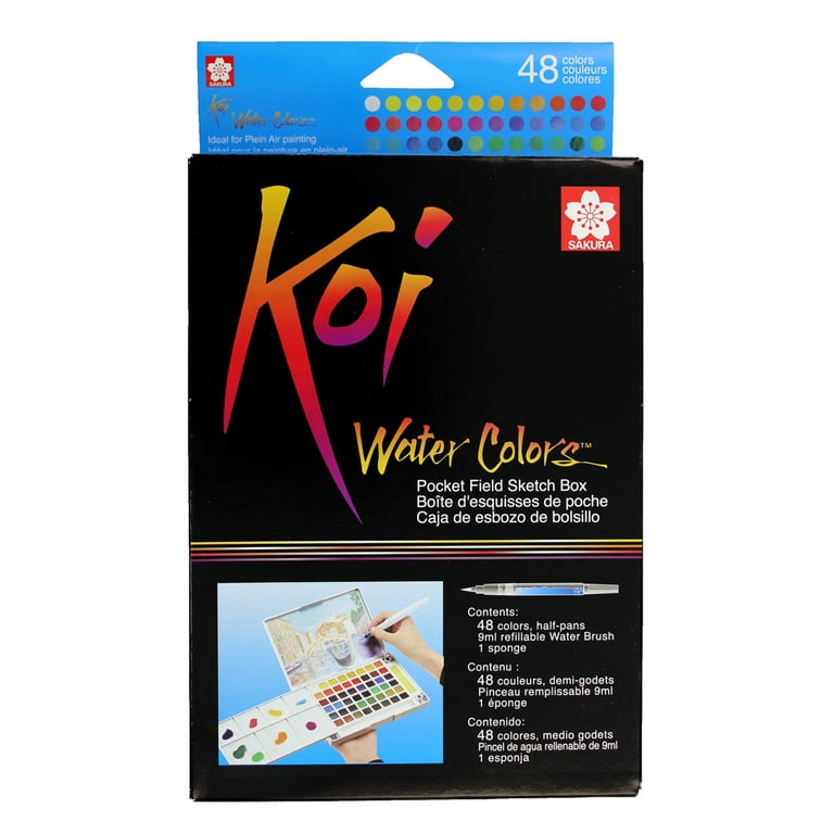 Sakura Koi Watercolors Pocket Field Sketch Box Set, 48