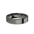 thumbnail image 1 of Sakura Mon Cherry Blossom Gunmetal Tungsten Wedding Band, Polished, 6mm, Size 8.5, 1 of 2