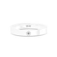thumbnail image 1 of Sakura Mon Cherry Blossom White Ceramic Wedding Band, Polished, 4mm, Size 8, 1 of 2