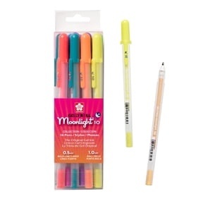Sakura Gelly Roll Moonlight 06 Gel Pens - Bold Point Ink Pen for Journaling, Art, or Drawing - Assorted Bright Ink - Bold Line - 16 Pack