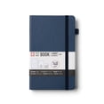 thumbnail image 1 of Sakura Notebook Ruled A5 - Japanese-Inspired Lined Notebook for Effortless Writing - 140 GSM Paper - Hardcover - Built-In Pen Holder - Expandable Inner Pocket - 5.1 x 8.3" - Deep Indigo, 1 of 7