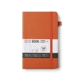 thumbnail image 1 of Sakura Notebook Ruled A5 - Japanese-Inspired Lined Notebook for Effortless Writing - 140 GSM Paper - Hardcover - Built-In Pen Holder - Expandable Inner Pocket - Flat-Lay - 5.1 x 8.3" - Amber, 1 of 7