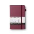 thumbnail image 1 of Sakura Notebook Ruled A5 - Japanese-Inspired Lined Notebook for Effortless Writing - 140 GSM Paper - Hardcover - Built-In Pen Holder - Expandable Inner Pocket - Flat-Lay - 5.1 x 8.3" - Mulberry, 1 of 7