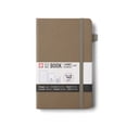 thumbnail image 1 of Sakura Notebook Ruled A5 - Japanese-Inspired Lined Notebook for Effortless Writing - 140 GSM Paper - Hardcover - Built-In Pen Holder - Expandable Inner Pocket - Flat-Lay - 5.1 x 8.3" - Cinder, 1 of 7