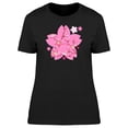 thumbnail image 1 of Sakura Or Cherry Blossom Doodle T-Shirt Women -Image by Shutterstock, Female Medium, 1 of 2