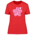 thumbnail image 1 of Sakura Or Cherry Blossom Doodle T-Shirt Women -Image by Shutterstock, Female x-Large, 1 of 2