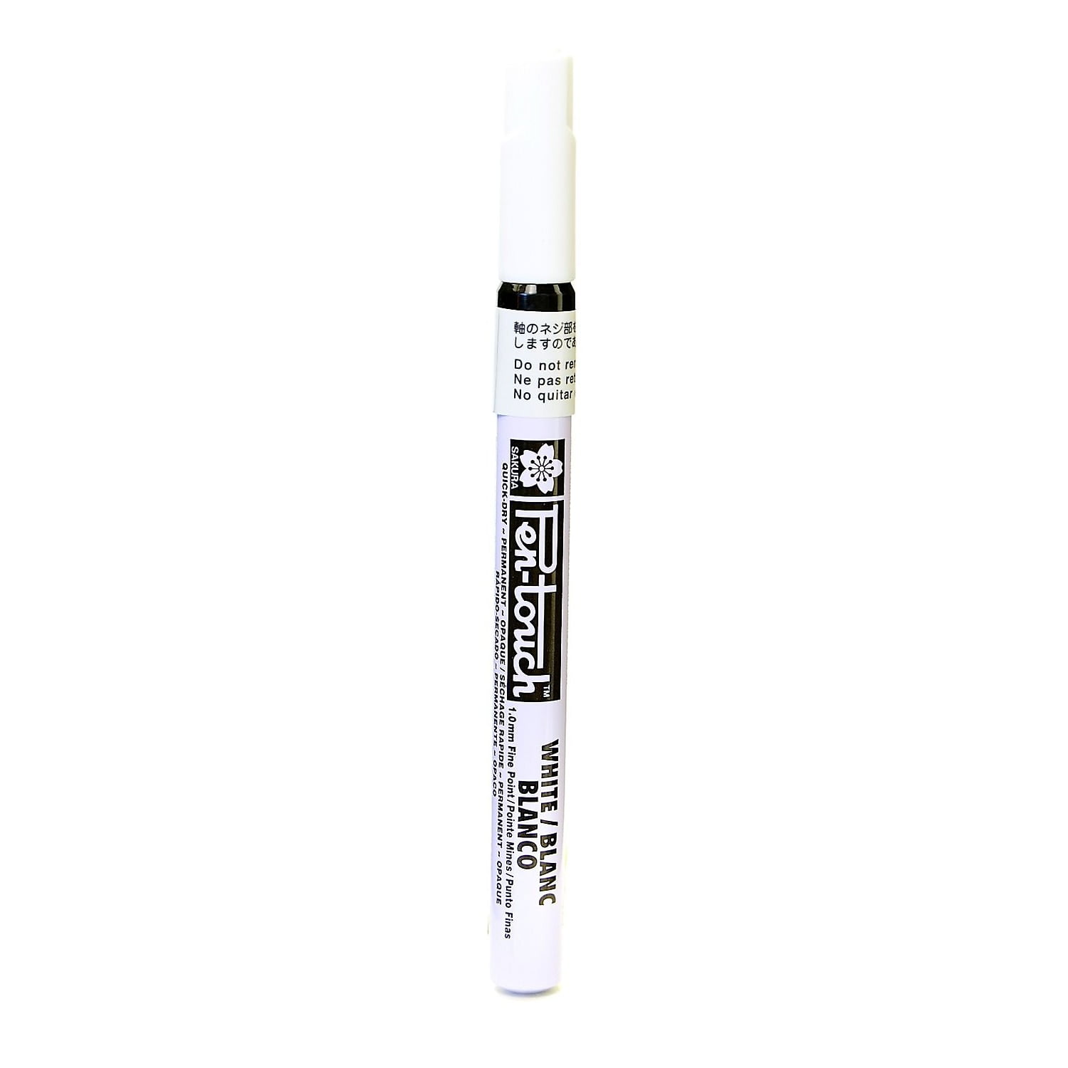 Sakura Pen-Touch Marker 1.0 Mm Fine White [Pack Of 4] (61308-PK4)