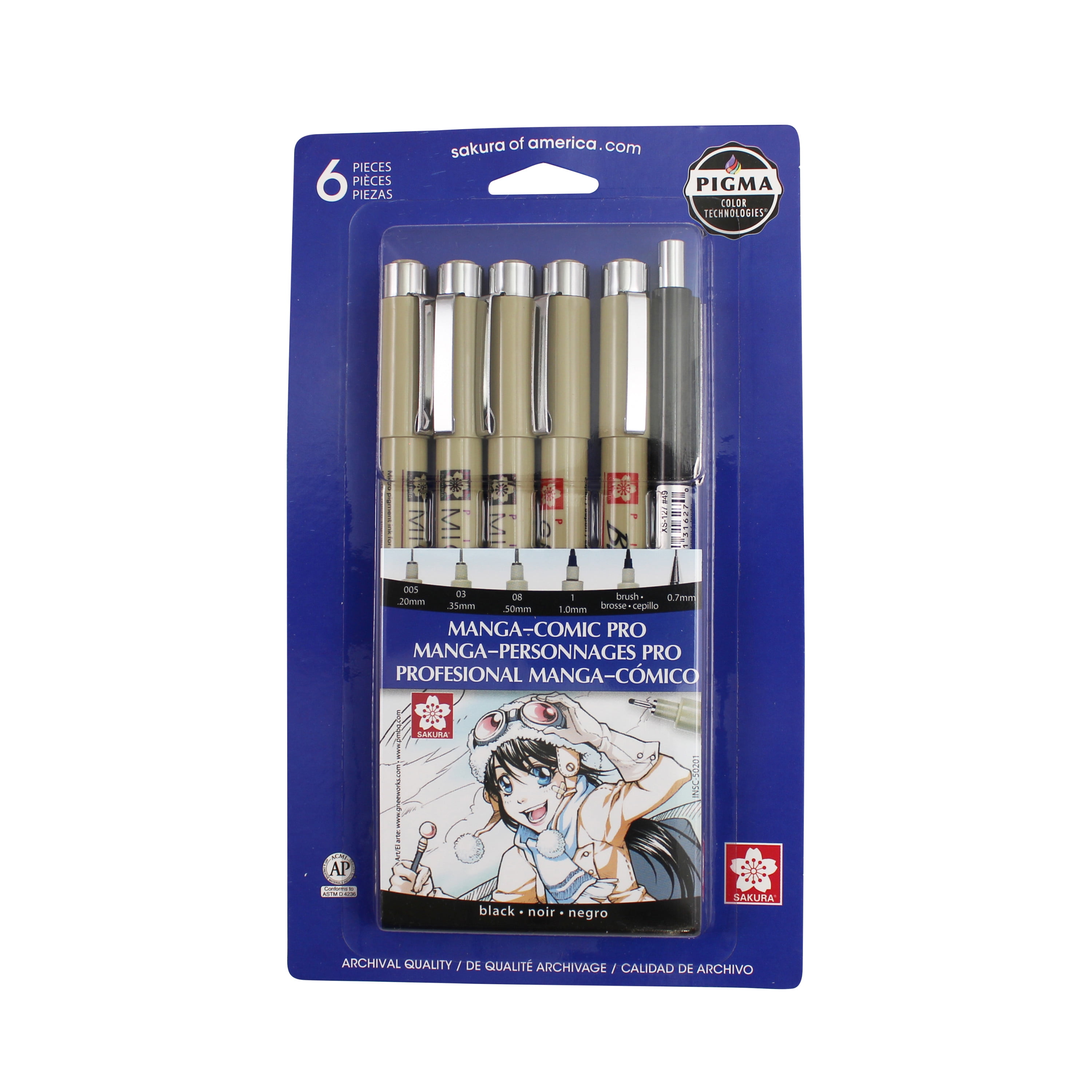 Sakura Manga Comic Pen Marker Set, Pigma Sensei Manga Drawing Kit; Pigma  Micron Ink; Sakura 8 Pens, Markers; Anime, Manga, Art, Drawing