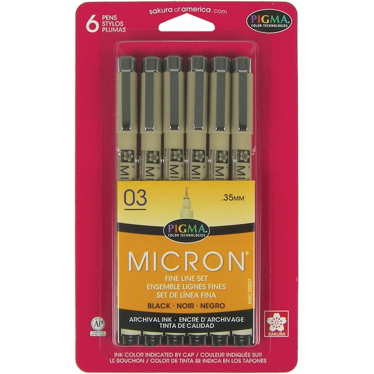 4pcs/lot Japanese Sakura Pigma Micron Fineliner Pen Needle Tip Drawing Pen  Black Brush Marker Waterproof Alcohol Ink - AliExpress