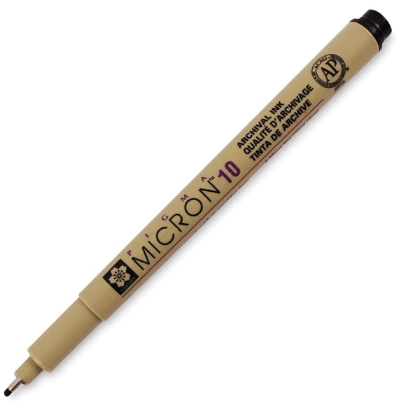 Sakura Pigma Micron Pen 10 .60mm Open Stock-Black