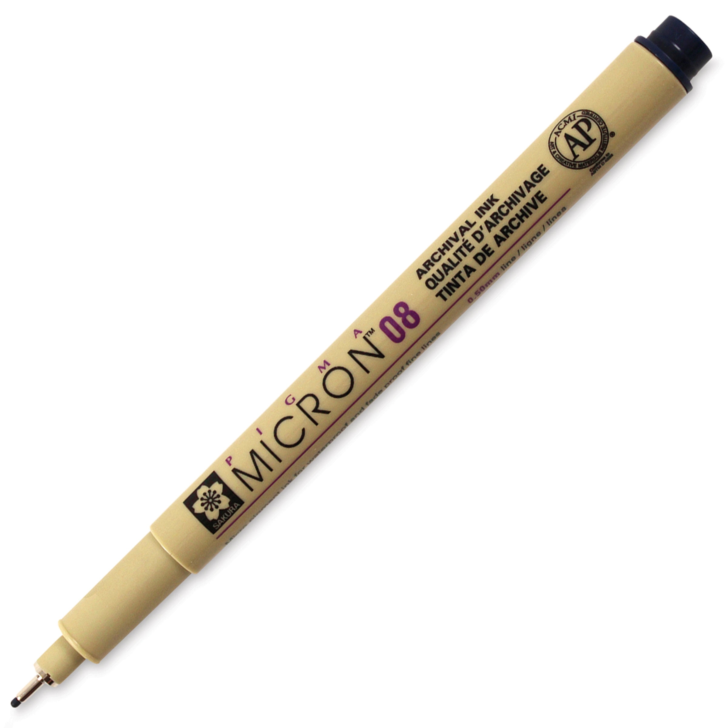 Sakura Pigma Micron Pen - Blue/Black, 08