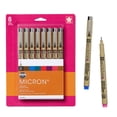 thumbnail image 1 of Sakura Pigma Micron Fineliner Pens - Archival Black, Colored Ink Pens for Writing or Drawing - Holiday Gifts for Artists, Crafters & DIY Gifts Projects - 05 Point Size - 8 Pack, 1 of 6