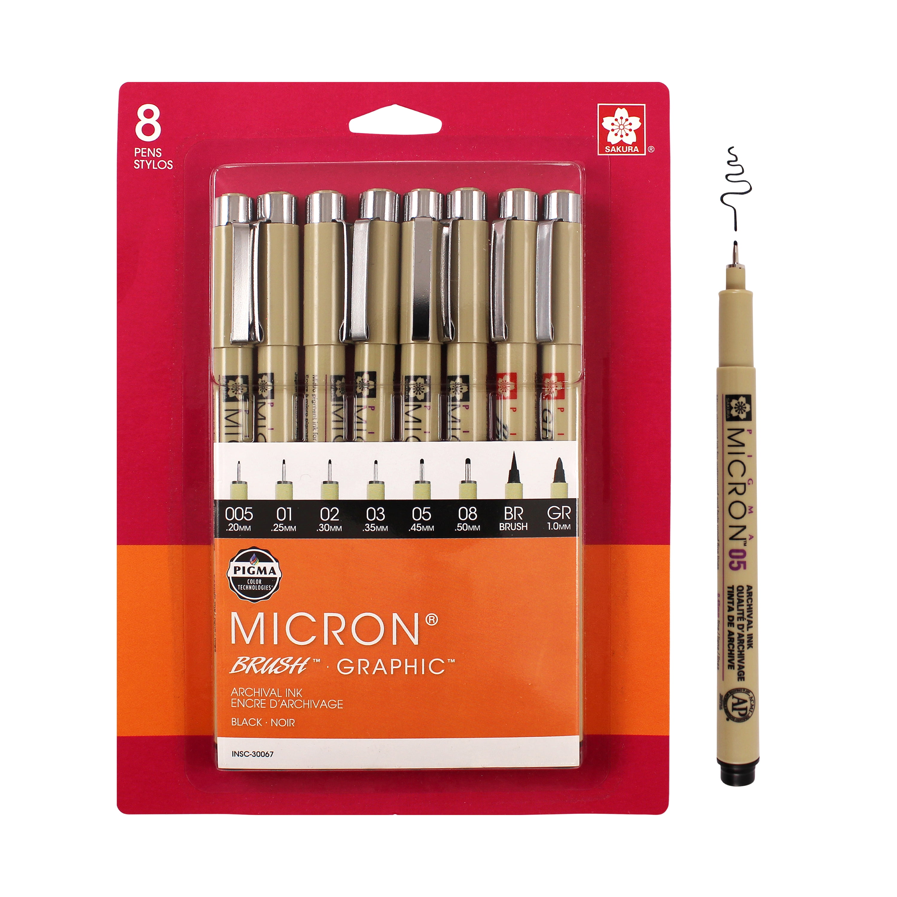 Sakura Pigma Micron Pen Set 0.5 mm ( set of 8 ) – Rung