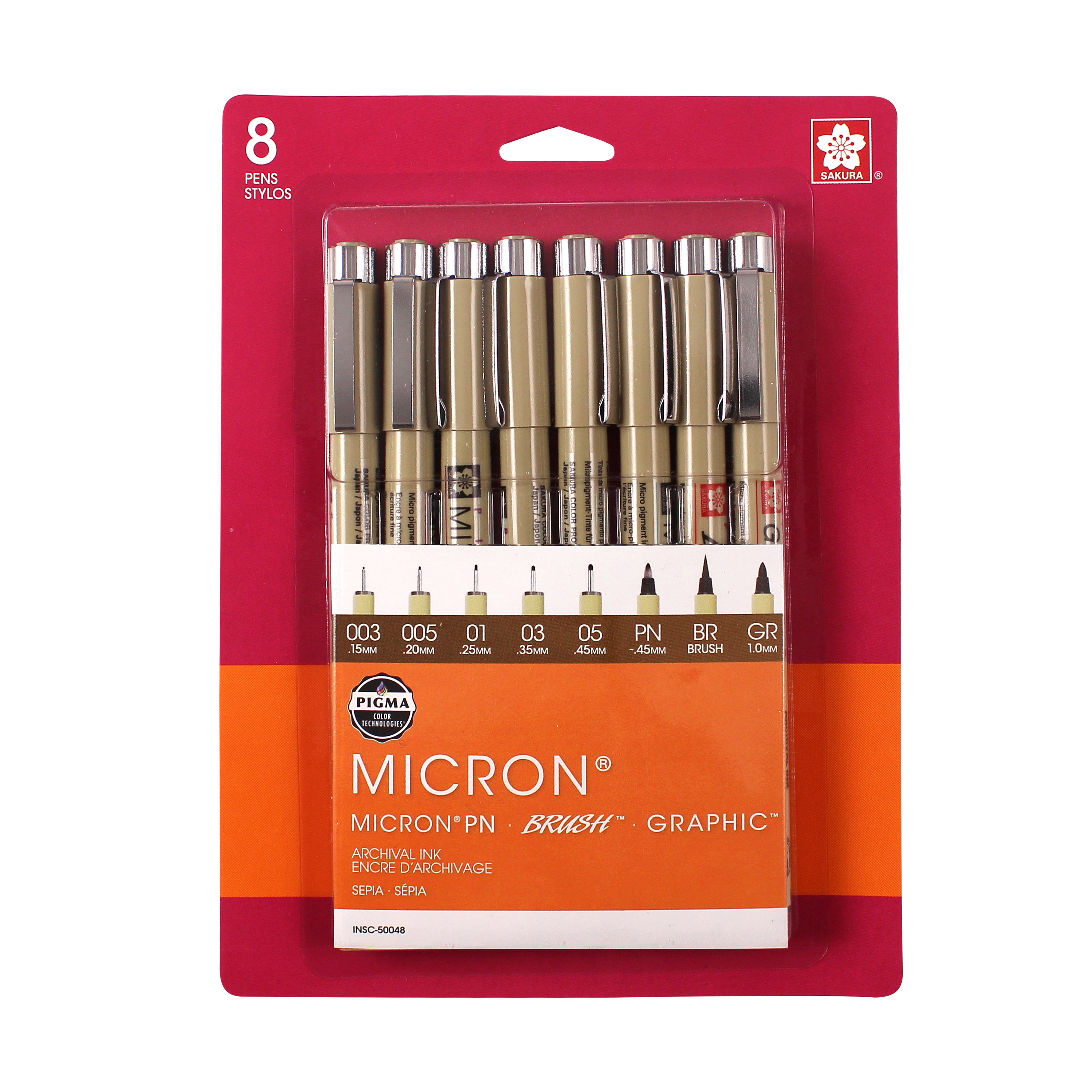 Micron Pens Sizes