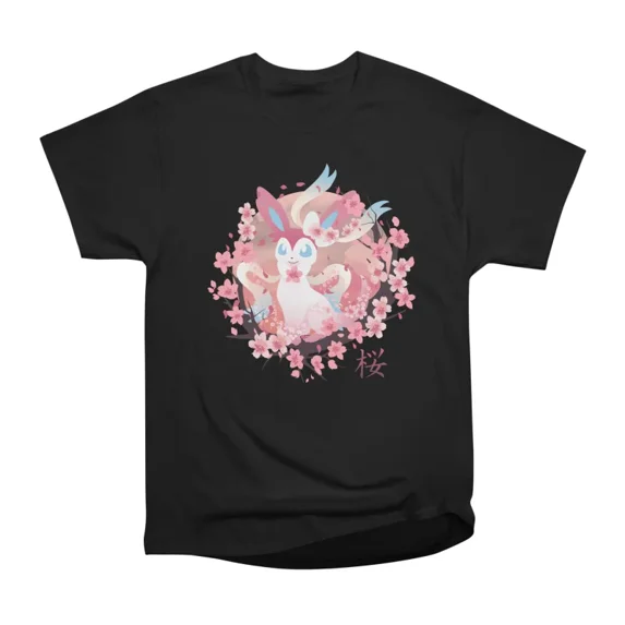 Sakura Slyveon T-Shirt Tee Gift For Him Merch For Her Apparel For Friend