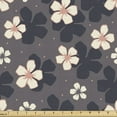 thumbnail image 1 of Ambesonne Sakura Fabric by the Yard Upholstery, Continuous Cherry Blossom, 10 Yards, Dark Grey Blush, 1 of 4