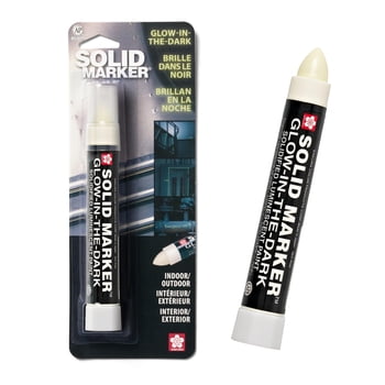 Sakura Solid Glow-In-the-Dark Paint Markers - Permanent Marker Paint Pens - Window, Wood, & Glass Marker - Glow In the Dark Paint - 1 Pack
