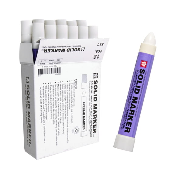 Sakura Solid Paint Markers - Permanent Marker Paint Pens - Window, Wood, & Glass Marker - White Paint - 12 Pack