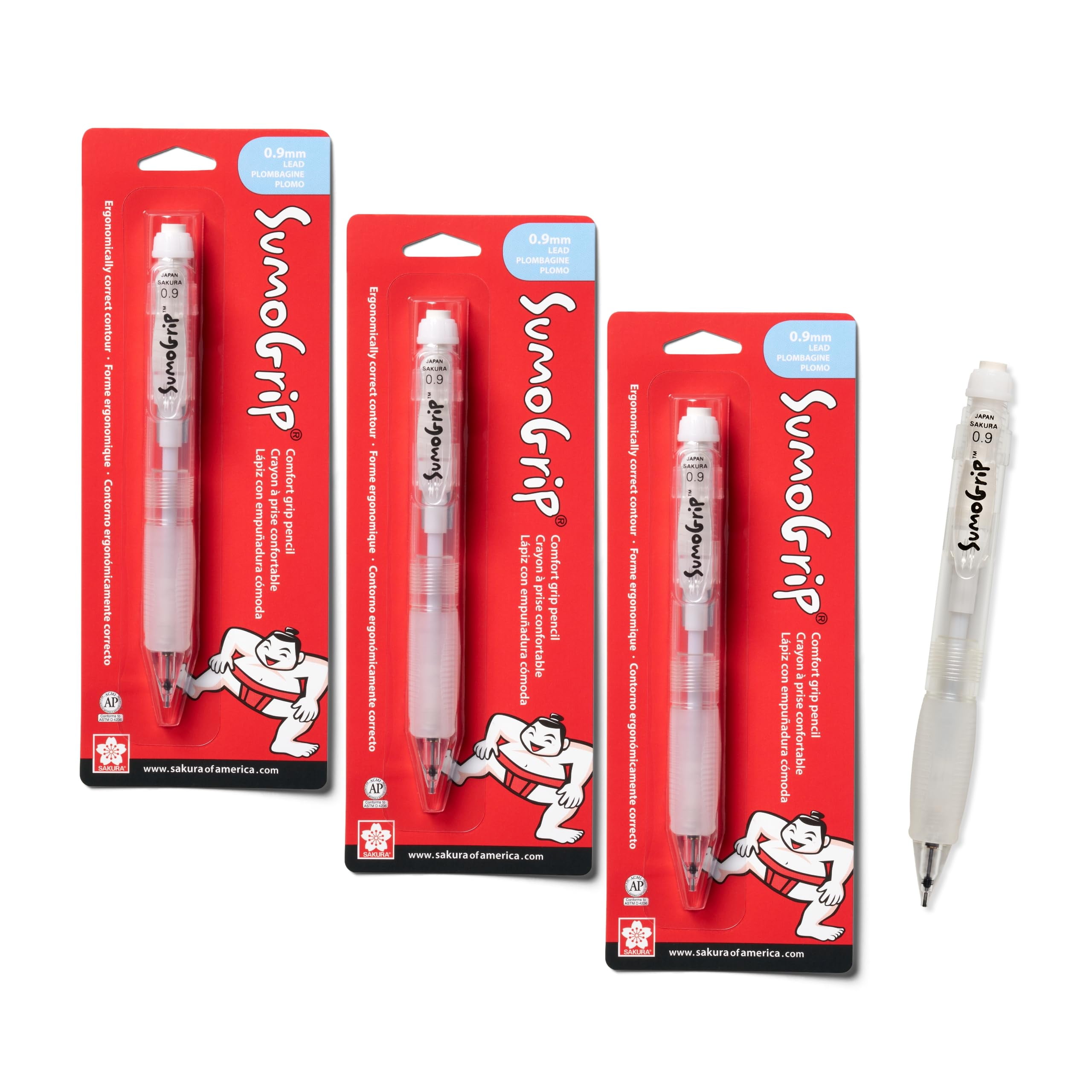 Sakura SumoGrip Pencil with Comfort Grip - 0.9 mm Ergonomic