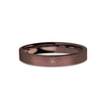 thumbnail image 1 of Sakura Tree Blossom Engraved Rustic Brushed Brown Tungsten Ring, 4mm, Size 6.5, 1 of 2