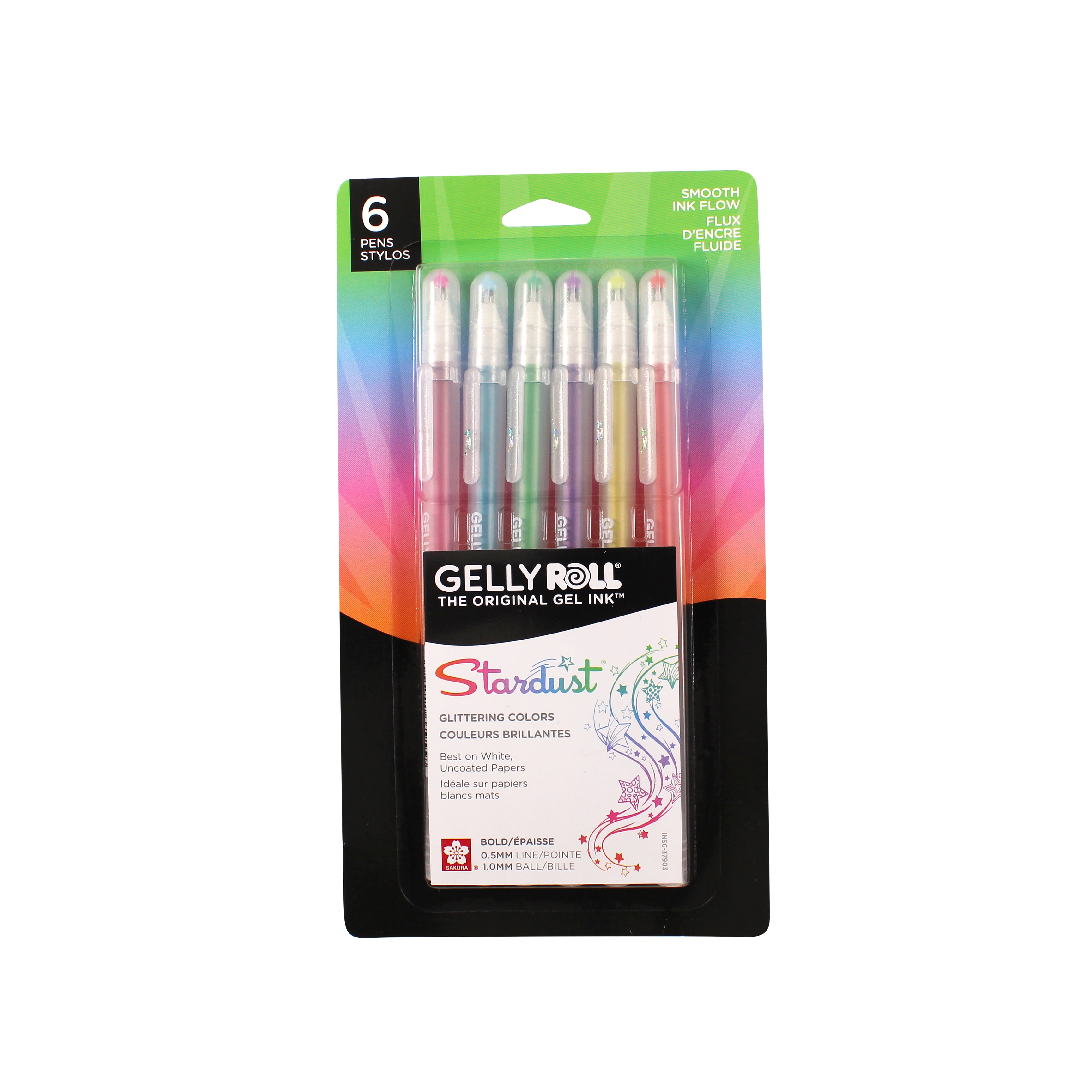 White Ink Color Gel Pen, 6 Pcs Color Gel Pen