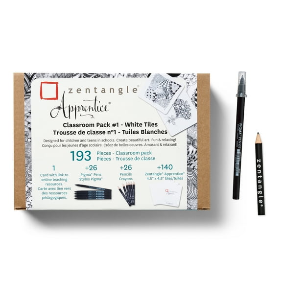 Sakura Zentangle Apprentice Drawing Classroom Set, 193 Pieces