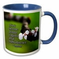 thumbnail image 1 of Sakura cherry flowers. Samuel Butler quote To live is like to love 11oz Two-Tone Blue Mug mug-302698-6, 1 of 3