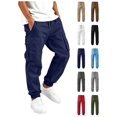 thumbnail image 1 of Sakuulaan Boys Cargo Jogger Pants Elastic Drawstring Waist Multi Pockets Relaxed Fit Casual Trousers 5-15 Years, 1 of 8