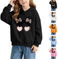 thumbnail image 1 of Sakuulaan Girls Hoodie Kids Graphic Long Sleeve Pullover Sweatshirt Size 9-10, 1 of 7