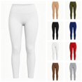 thumbnail image 1 of Sakuulaan Plus Size Thermal Leggings for Women Winter Warm Soft Pants High Waist Bottom Soft Casual Yoga Trousers, 1 of 9