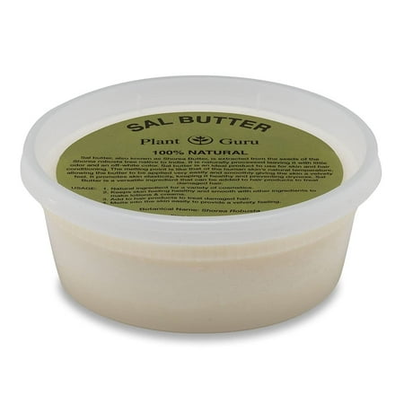 Sal Butter Shorea Seed Natural 100% Pure Raw Cold Pressed Skin Body Care (8 oz.)