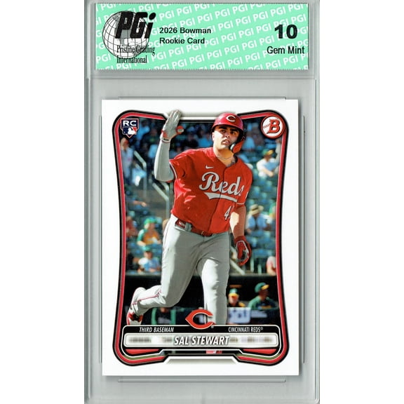 Sal Stewart Rookie Card 2026 Bowman #6 Cincinnati Reds PGI 10 Gem Mint
