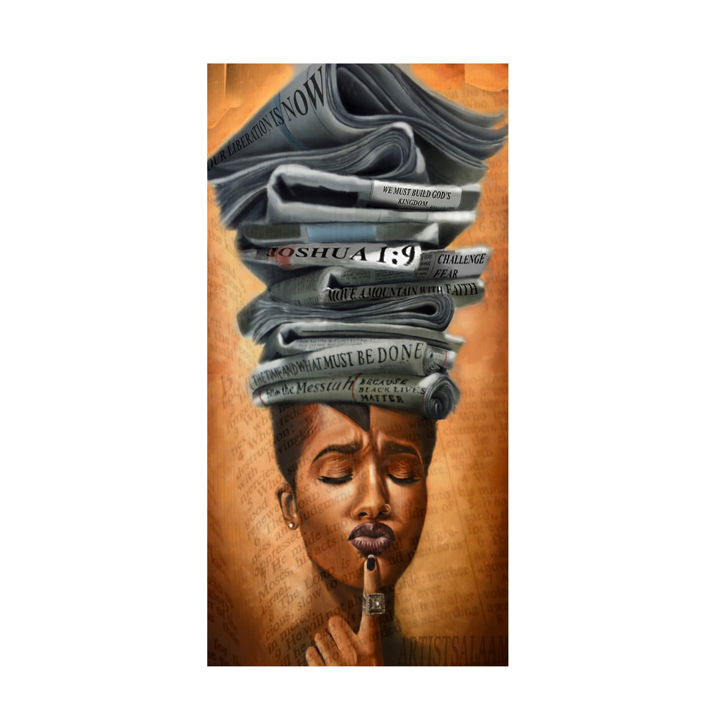 Salaam Muhammad 'Liberated Thoughts' Canvas Art