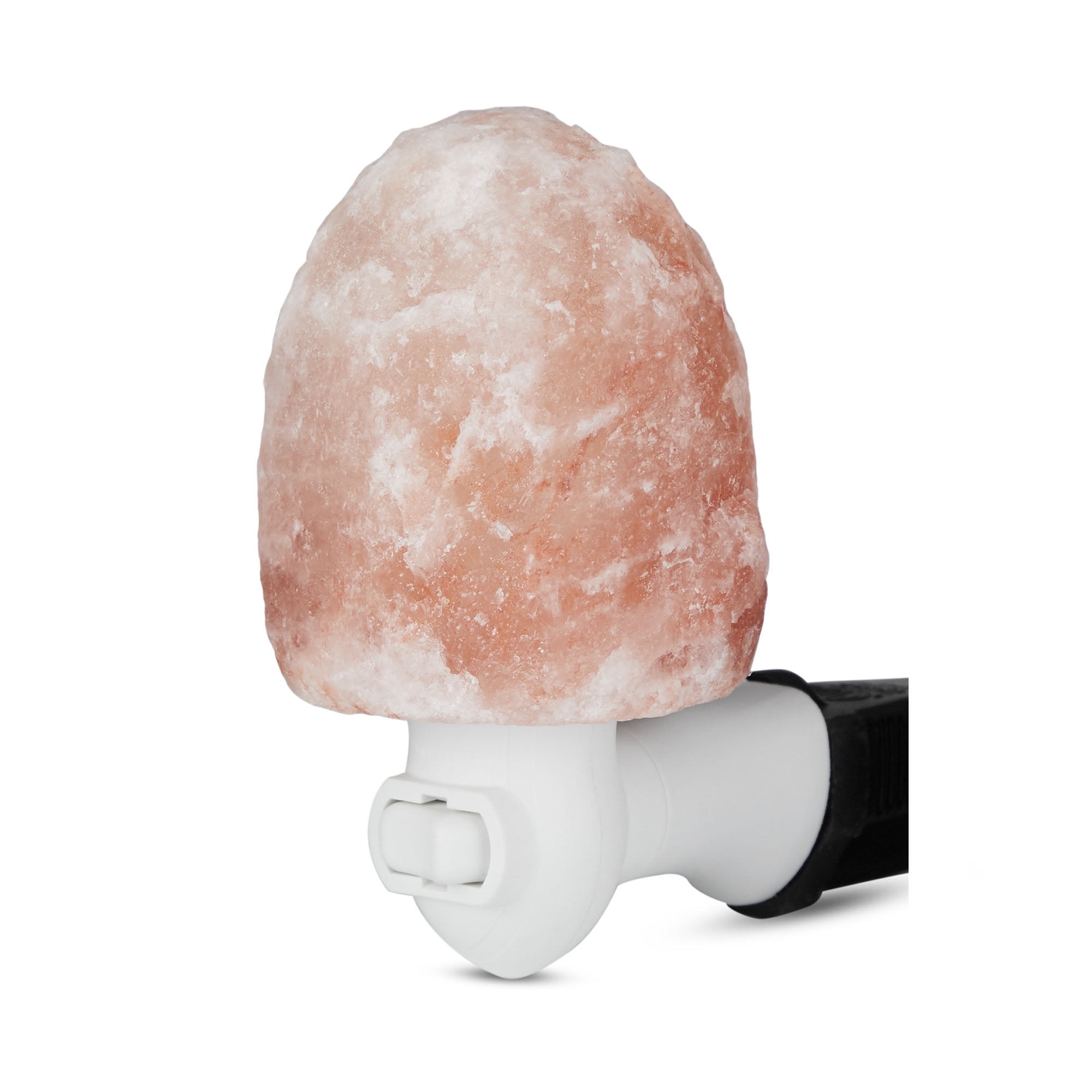 USB Himalayan Salt Lamp With Wooden Base – Dimmable, 7-Color LED Night Light, Natural Crystal Rock, For Bedroom/Office