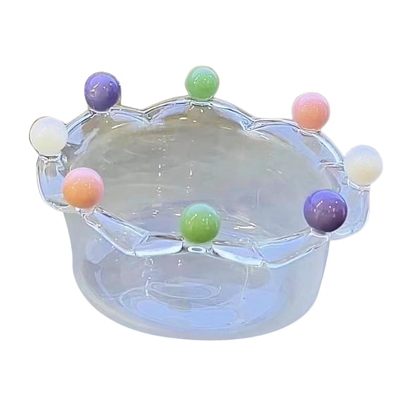 Salad Bowl, Pudding, Rice, Soup Bowl, Storage, Snack, Fruit Plate, Tableware, Candy, Dessert, Household Glass Bowl, styleC