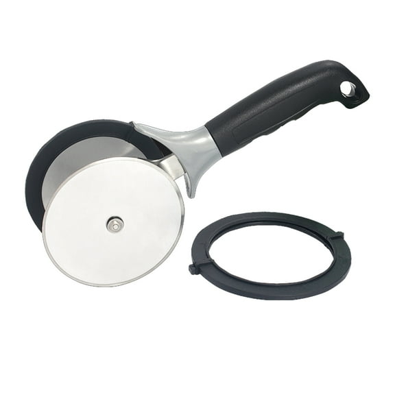 Salad-Chopper with Protective-Covers Dual-Wheels Salad-Cutter Food-grade Stainless Steel Circle Cutter Quick Kitchen Prep