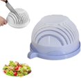thumbnail image 1 of Salad Cutter Bowl Upgraded Easy Salad Maker Fast Fruit Vegetable Chopper for Fresh Veggies Purple, 1 of 7