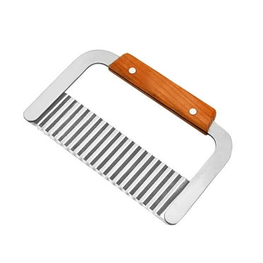 Clearance! Fdelink Vegetable Cutter Chip Crinkle Fries Hand Wavy Fry Chipper Potato Tool Tool Vegetable Kitchen Dining Bar Silver