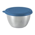 thumbnail image 1 of Salad Dressing Container Stainless Steel Leakproof With Silicone Lid 2.7 oz Bento Lunch Box Compatible 2.36 in x 2.36 in x 1.42 in, 1 of 6