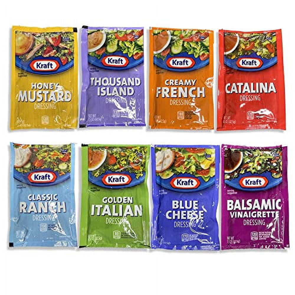Salad Dressing Variety By 8 Flavors, 1.5 Oz. Packets Pack Of 24