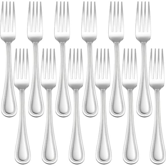 Salad Forks St of 12, 6.9 Inch Parld dg Dssrt Forks Stainlss Stl Suitabl for Party, Hom, Kitchn and Rstaurant, Non-toxic & Mirror Polishd, Dishwashr Saf