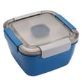 thumbnail image 1 of Salad Lunch Container To Go, 1 Salad Bowls, Salad Dressings Container for Salad Toppings, Snacks, Men, Women - blue, 1 of 6
