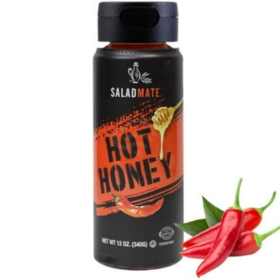 Salad Mate Hot Honey Sauce, Spicy Honey Syrup, 12 oz