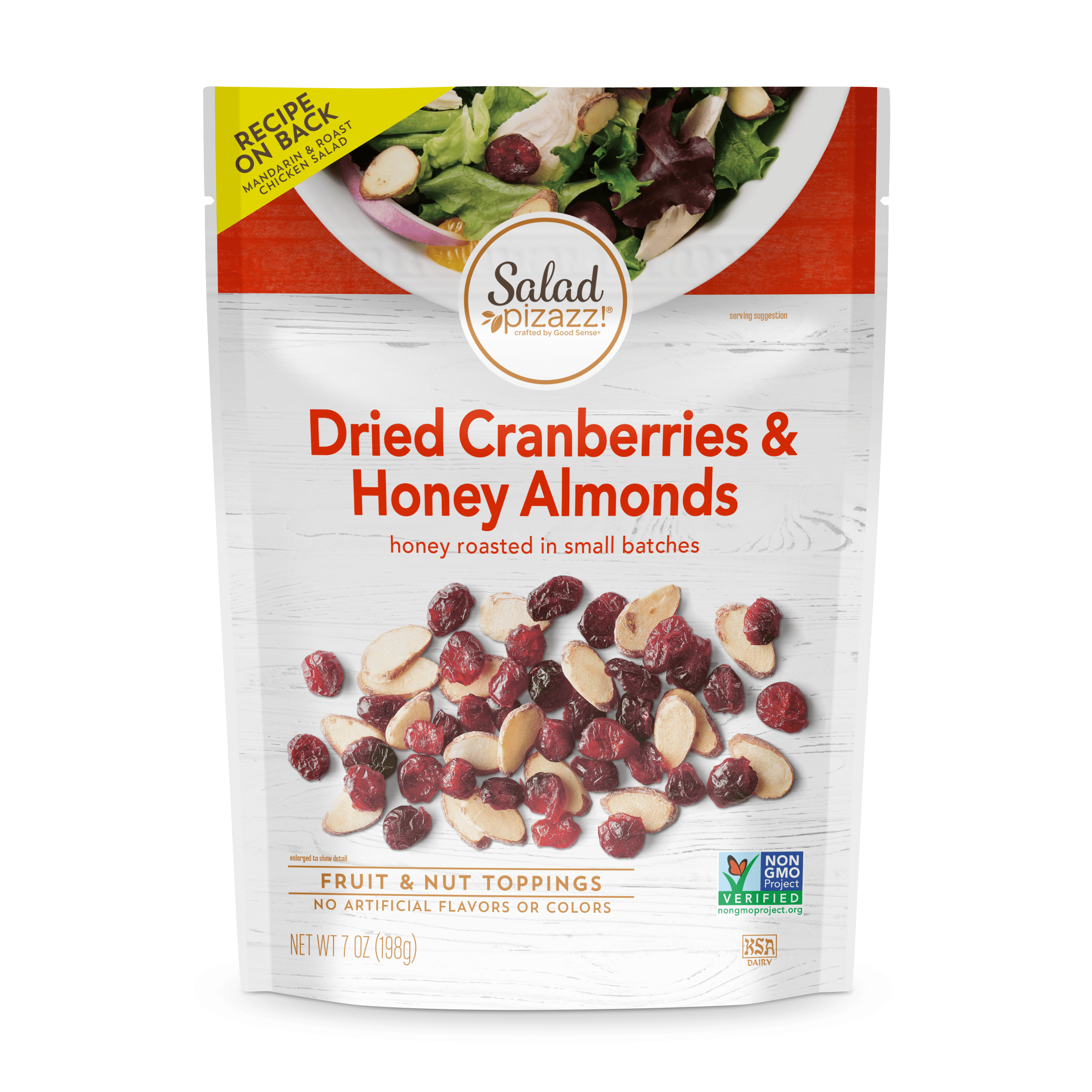 Salad Pizazz! Dried Cranberries & Honey Almonds, 7 oz