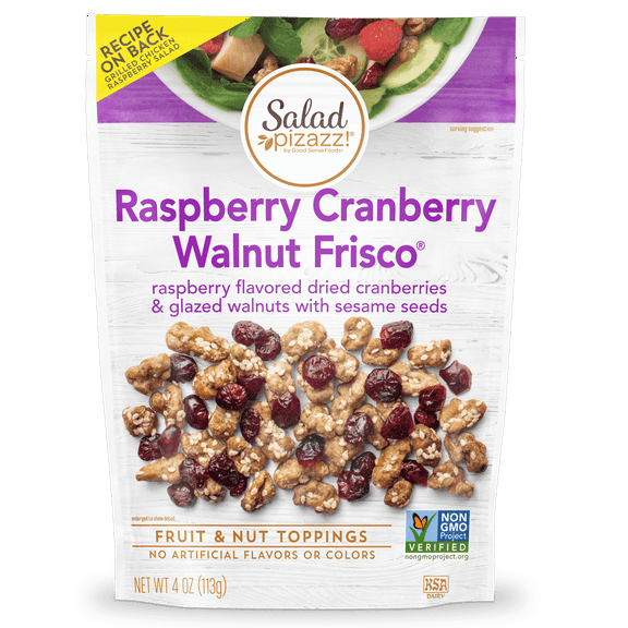 Salad Pizazz Salad Topping Raspberry Cranberry Walnut Frisco -- 4 oz Pack of 2