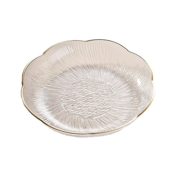 Salad Plates , Small Plastic Dinner Dessert Plates, Round Kitchen Appetizer Plates, Shallow Bowl Dish for Restaurant Lunch Snack Bread Fruit Party
