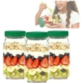 thumbnail image 1 of Salad Pod Mason Jar Side Opening-Leak Proof Dressing Container, Lid to Bowl Design, Reusable Salad Can with Side Opening and Salad Container, for Lunch and Meal Preparation (7.5 "X3.9" X3.5 "1 Piece), 1 of 10