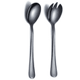 thumbnail image 1 of Salad Servers Stainless Steel Salad Serving Set Salad Fork and Spoon, Black, 1 of 7